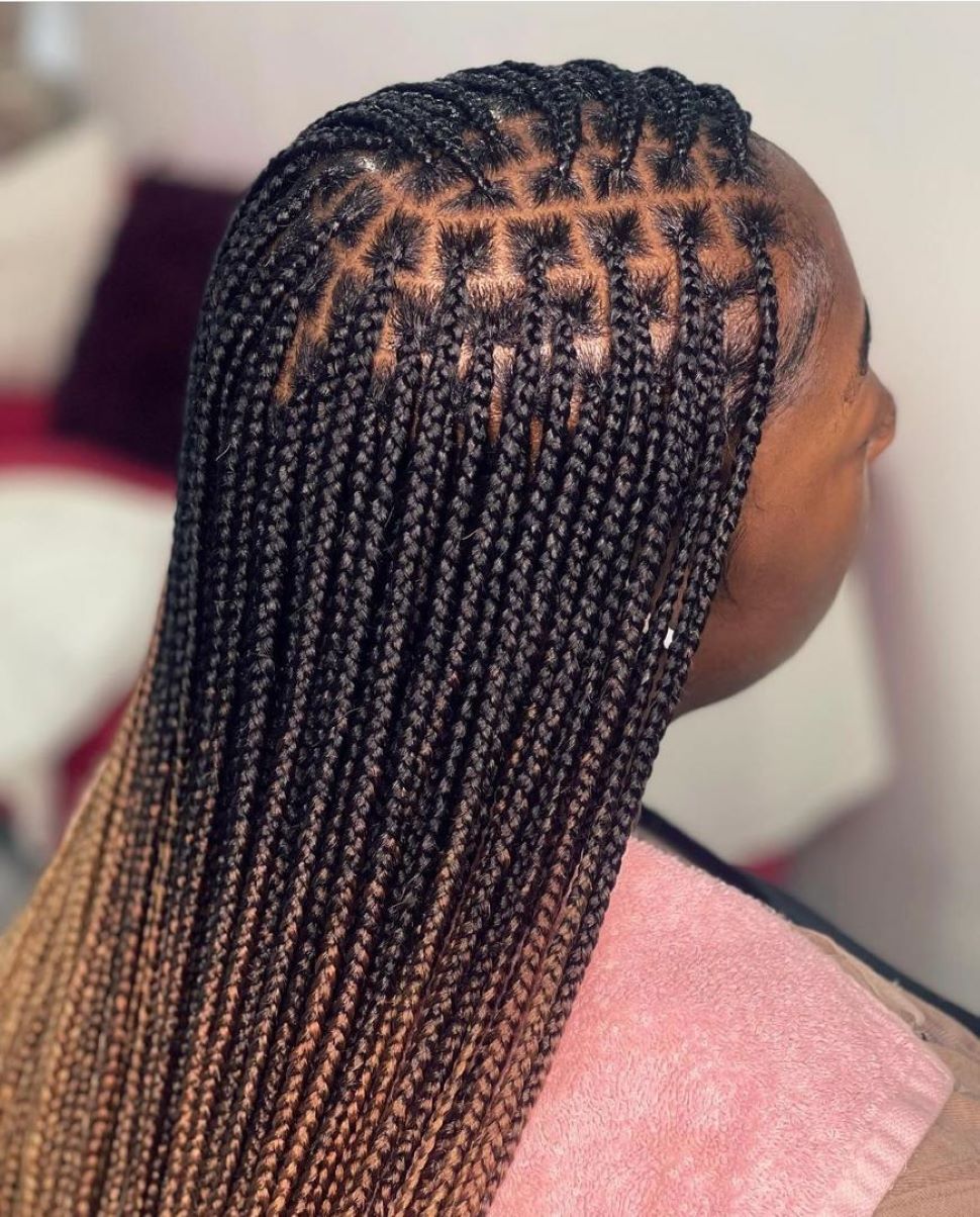 Small Knotless Braids